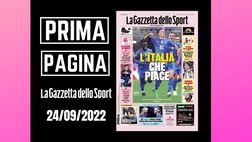 Prima pagina Gazzetta dello Sport: “L’Italia che piace”
