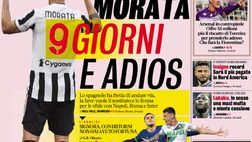 Prima Pagina, La Gazzetta dello Sport: “Morata 9 giorni e adios. Insigne…”