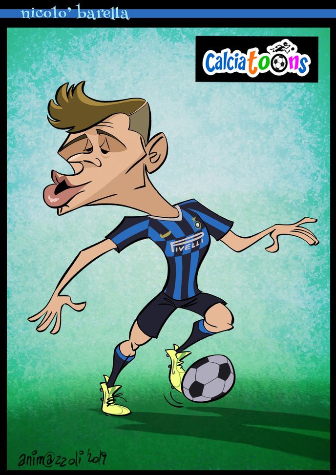 I calciatoons di Riccardo Mazzoli: Nicolò Barella- immagine 2