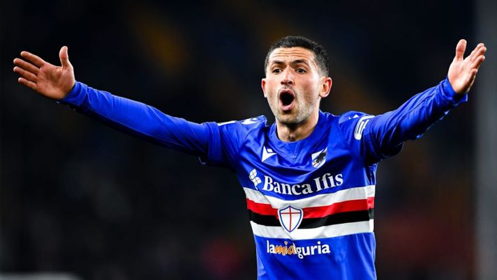 GENOA, ITALY - MARCH 12: Stefano Sensi of Sampdoria reacts during the Serie A match between UC Sampdoria and Juventus FC at Stadio Luigi Ferraris on March 12, 2022 in Genoa, Italy. (Photo by Getty Images) CHI GIOCA, CHI NO – Sensi, Ibra, de Vrij, Darmian, Morata, Zapata, Fabian: le novità - immagine 1