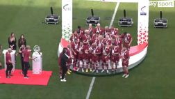 VIDEO/ Reggiana in Serie B: la premiazione della squadra