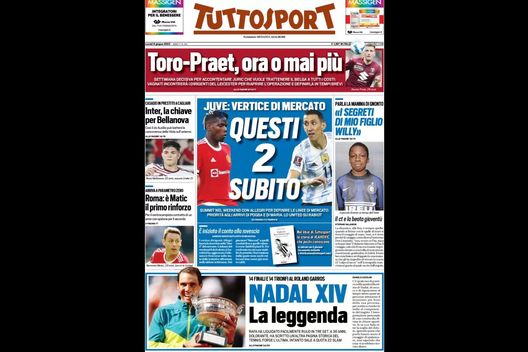 Prima Pagina, Tuttosport: “Juventus, vertice di mercato. Pogba e Di Maria subito” Primo Piano