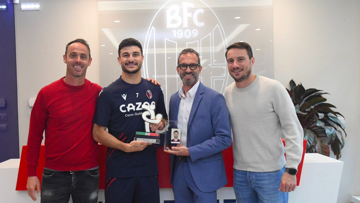 Brighi premia Orsolini come giocatore Aic di aprile - immagine 1