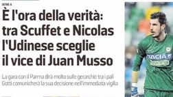 MV: “È l’ora della verità: tra Scuffet e Nicolas l’Udinese sceglie il vice di Juan Musso”