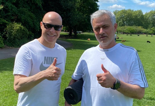  Mourinho e Carlos Lalin (Foto Instagram) 