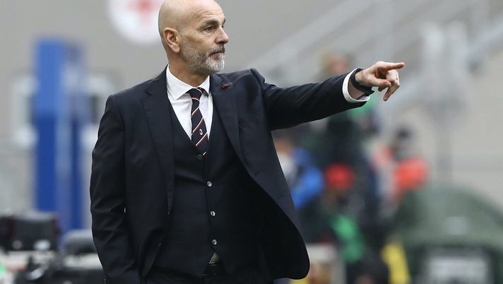 Stefano Pioli (allenatore AC Milan), qui durante il derby Milan-Inter (Serie A 2020-2021) | News (Getty Images) 