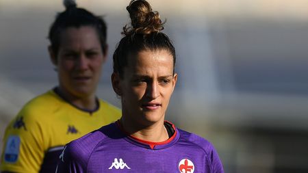 FLORENCE, ITALY - SEPTEMBER 05: Alice Tortelli of ACF Fiorentina women looks on during the Women Serie A match between ACF Fiorentina and Juventus at Artemio Franchi on September 05, 2021 in Florence, Italy. (Photo by Alessandro Sabattini/Getty Images)