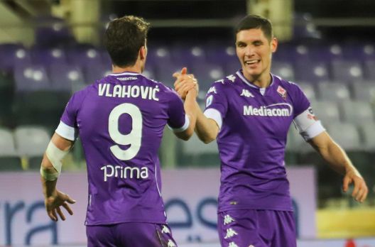 GERMOGLI PH 10 GENNAIO 2020 CAMPIONATO SERIE A DI CALCIO STADIO ARTEMIO FRANCHI FIORENTINA VS CAGLIARI NELLA FOTO ESULTANZA GOL VLAHOVIC GERMOGLI PH 10 GENNAIO 2020 CAMPIONATO SERIE A DI CALCIO STADIO ARTEMIO FRANCHI FIORENTINA VS CAGLIARI NELLA FOTO ESULTANZA GOL VLAHOVIC