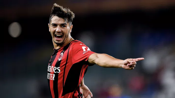 Brahim Díaz (attaccante AC Milan) esulta per il suo gol in Sampdoria-Milan 0-1 (Serie A 2021-2022) | News (Getty Images)