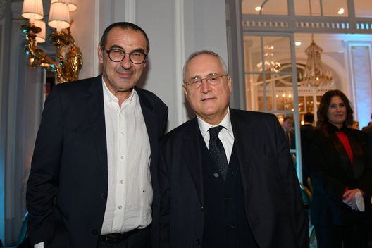 Sarri e Lotito Sarri e Lotito