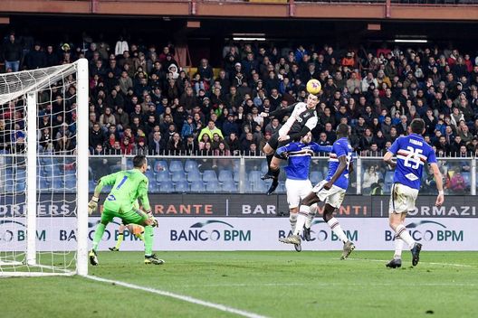 GENOA, ITALY - DECEMBER 18: Juventus player Cristiano Ronaldo scores 0-2 goal during the Serie A match between UC Sampdoria and Juventus at Stadio Luigi Ferraris on December 18, 2019 in Genoa, Italy. (Photo by Daniele Badolato - Juventus FC/Juventus FC via Getty Images) GENOA, ITALY - DECEMBER 18: Juventus player Cristiano Ronaldo scores 0-2 goal during the Serie A match between UC Sampdoria and Juventus at Stadio Luigi Ferraris on December 18, 2019 in Genoa, Italy. (Photo by Daniele Badolato - Juventus FC/Juventus FC via Getty Images)