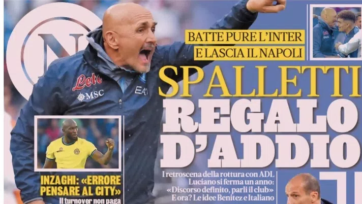 IL NAPOLI SUI MEDIA – Le prime pagine dei giornali di oggi 22 maggio 2023 - immagine 1