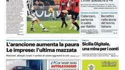 Prima Pagina, Giornale di Sicilia: “Catanzaro, partenza in salita per Baldini”