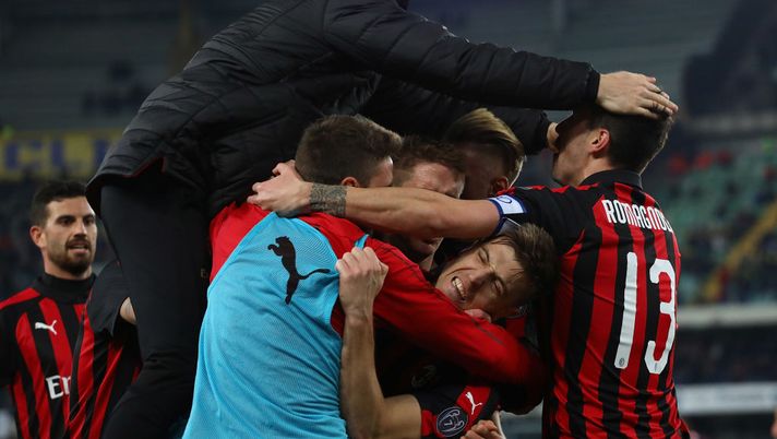 L'esultanza del Milan dopo un gol (GETTY Images) 