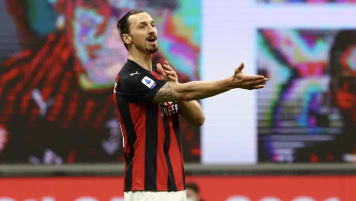 Zlatan Ibrahimovic (attaccante AC Milan), qui durante Milan-Atalanta (Serie A 2020-2021) | AC Milan News (Getty Images)