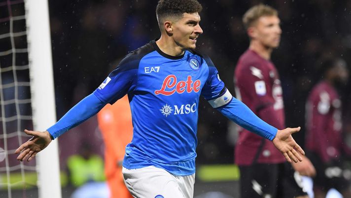 Giovanni Di Lorenzo (Photo by SSC NAPOLI/SSC NAPOLI via Getty Images) salernitana napoli di lorenzo