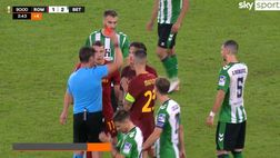VIDEO/ Roma, Zaniolo perde la testa: calcione e rosso contro il Betis