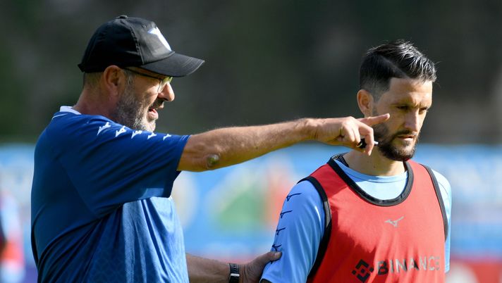 Luis Alberto e Maurizio Sarri