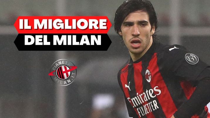 Sandro Tonali (centrocampista AC Milan), migliore in campo di Milan-Lazio 2-0 (Serie A 2021-2022) | News (Getty Images) 