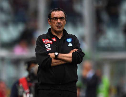  TURIN, ITALY - MAY 14: SSC Napoli head coach Maurizio Sarri watches the action during the Serie A match between FC Torino and SSC Napoli at Stadio Olimpico di Torino on May 14, 2017 in Turin, Italy. (Photo by Valerio Pennicino/Getty Images) 