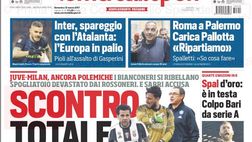 EDICOLA / CdS: Inter, spareggio con l’Atalanta. Polemiche arbitrali, scontro totale