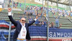 Sampdoria, contestazione dei tifosi a Garrone (video)