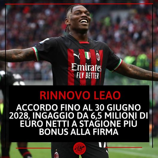 Rafael Leao, attaccante del Milan (getty images)