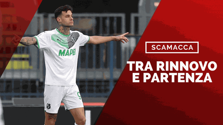 Gianluca Scamacca, attaccante del Sassuolo (getty images)