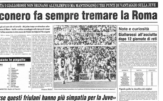 Accadde Oggi: 19/3/1983 L’Udinese fa tremare la Roma