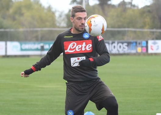  Simone Verdi durante un allenamento del Napoli (foto: Getty Images) 