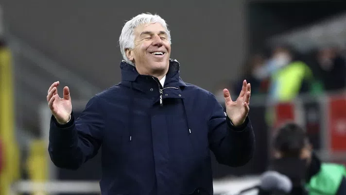 Gian Piero Gasperini (allenatore Atalanta), qui durante Milan-Atalanta (Serie A 2020-2021) | AC Milan News (Getty Images)