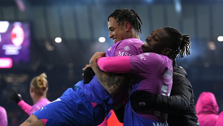 Noah Okafor e Rafael Leao, attaccanti AC Milan (getty images)