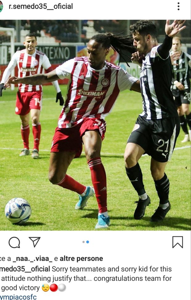 Creta: le scuse pre-derby di Semedo Creta: le scuse pre-derby di Semedo