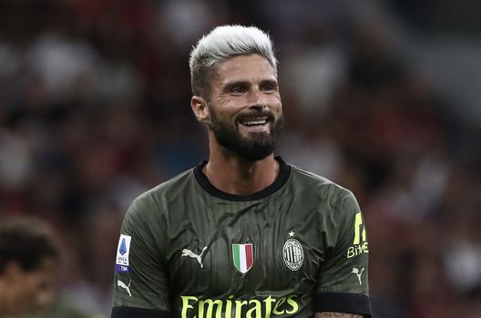 Olivier Giroud (attaccante AC Milan), qui durante Milan-Bologna 2-0 (Serie A 2022-2023) | News (Getty Images) Olivier Giroud AC Milan Milan-Bologna 2-0 Serie A 2022-2023