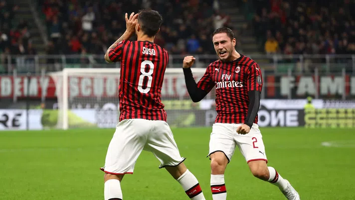 Jesus Fernandez Suso e Davide Calabria, Milan, Getty Images