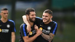 Inter, Candreva-Icardi: foto da brividi con vista derby. L’attesa cresce: “-3”