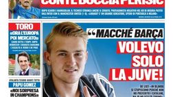 EDICOLA – TS, Conte boccia Perisic. De Ligt: “Volevo solo la Juve”.