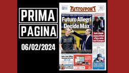 Prima pagina Tuttosport: Inter-Juve-Milan, asse per la Serie A a 18 squadre