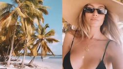 VIDEO / Natalia Borges tra sole, palme e mare: immagini da sogno per lady Lavezzi