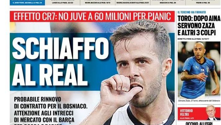 Prima Pagina, Tuttosport: “Schiaffo al Real. Serie B: sistema allo sfascio, bisogna spazzarlo via. Parma scatenato. Inter, Modric…” Prima Pagina, Tuttosport: “Schiaffo al Real. Serie B: sistema allo sfascio, bisogna spazzarlo via. Parma scatenato. Inter, Modric…”