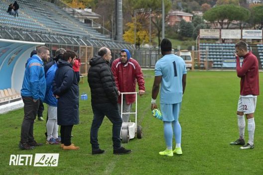 Rieti, stadio Scopigno: il derby non si gioca, la pioggia ha cancellato le linee del campo!- immagine 2