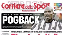 Prima Pagina, Corriere dello Sport: “Rimpianto Italia. Pogback”