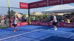 VIDEO / Totti e De Rossi, che numeri a padel!