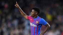 Barcellona, sfortuna Ansu Fati: infortunio al bicipite femorale e lungo stop