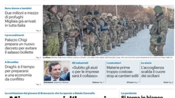 Prima Pagina, Giornale di Sicilia: “La guerra alle porte della Ue”