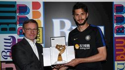 Premio Gentleman Fedeltà consegnato anche a Ranocchia: “Un vero onore riceverlo”