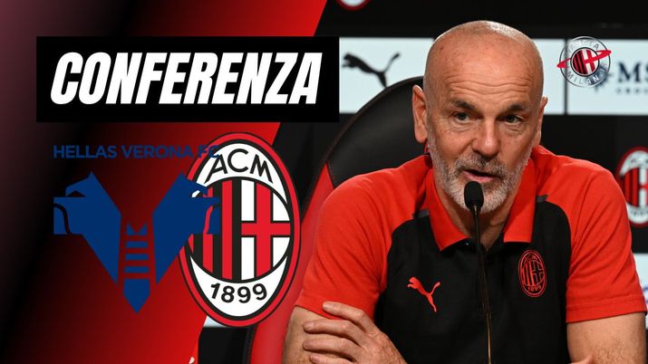 La conferenza stampa di Stefano Pioli (allenatore AC Milan) al termine di Verona-Milan (Serie A 2023-2024) | News (Getty Images) Stefano Pioli AC Milan conferenza stampa Verona-Milan Serie A 2023-2024