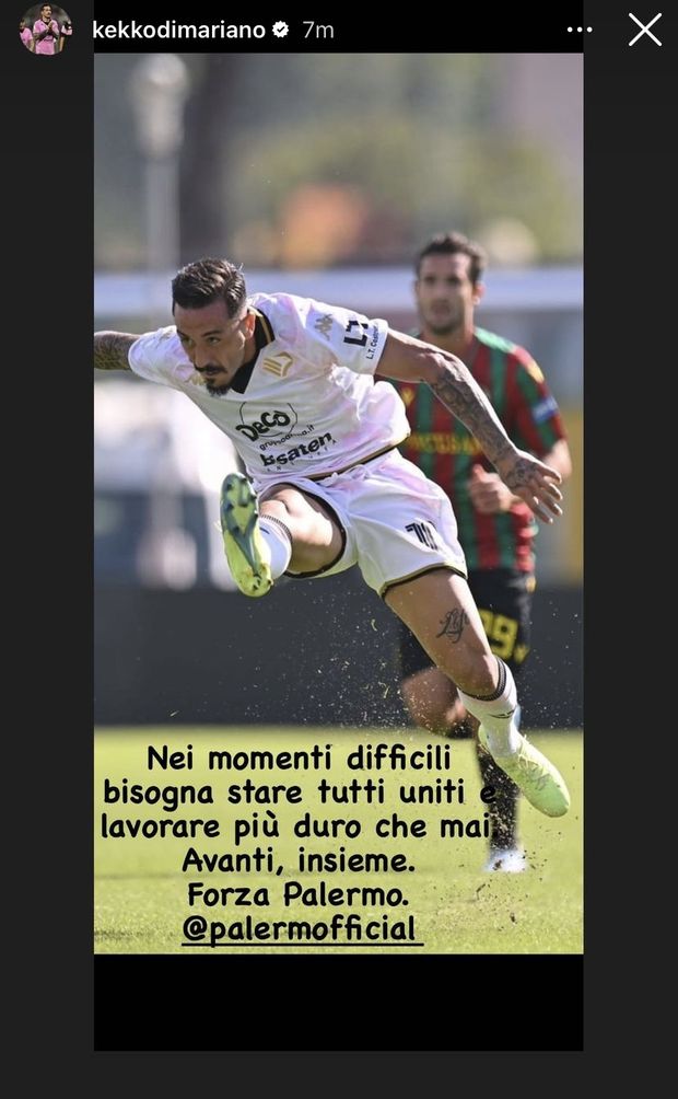 Palermo, Di Mariano dopo il ko: “Nei momenti difficili bisogna stare tutti uniti”- immagine 2
