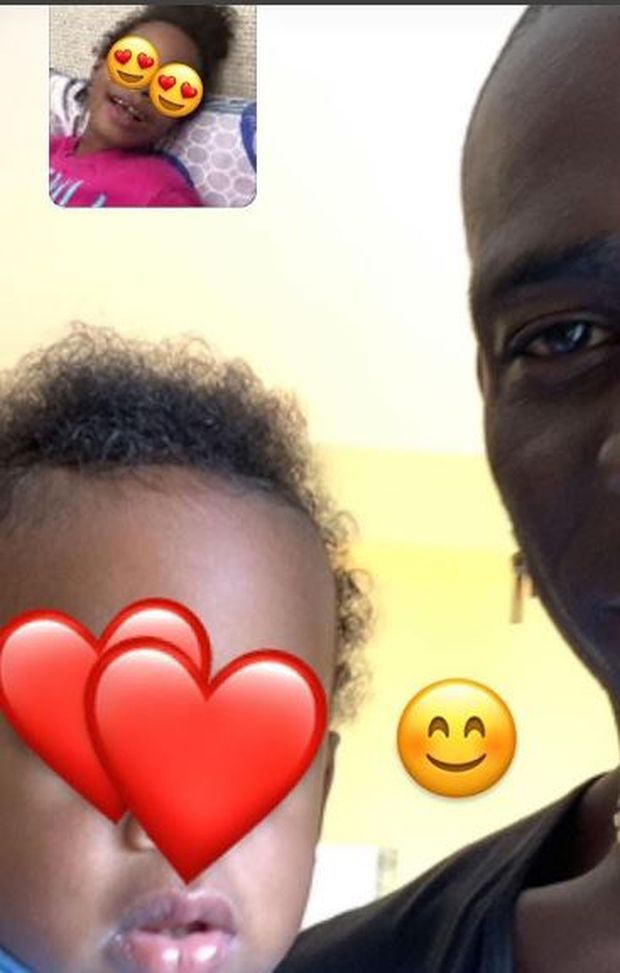  Balo e i suoi due bambini, foto da Instagram 