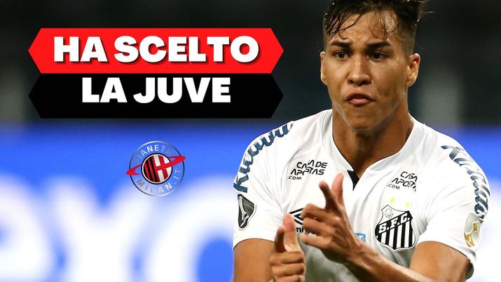 Kaio Jorge (attaccante Santos) ha scelto di andare alla Juventus anziché al Milan | Calciomercato AC Milan News (Getty Images) 
